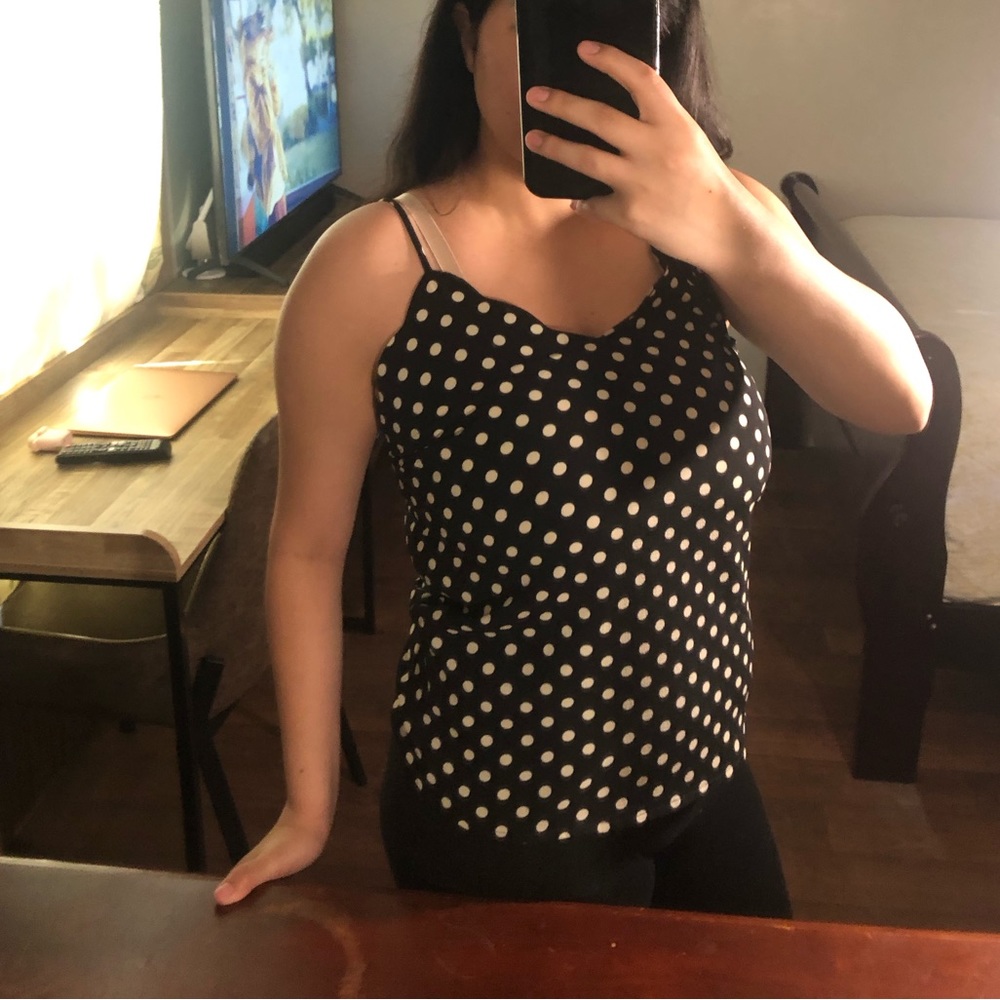Polkadot String-Strap Top - Picture 2 of 5